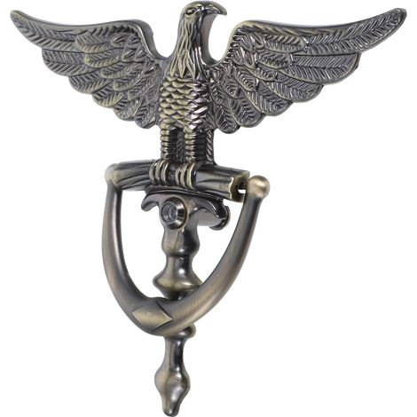de porte en alliage de zinc doré avec tête d aigle