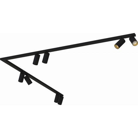 Nowodvorski Mono Corner plafonnier LED 8xGU10 noir/or (1/2)
