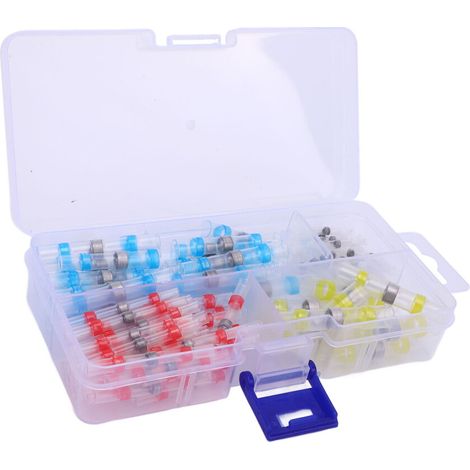Adatto per 100 kit di connettori per cavi termorestringenti impermeabili saldabili, 12-26 AWG