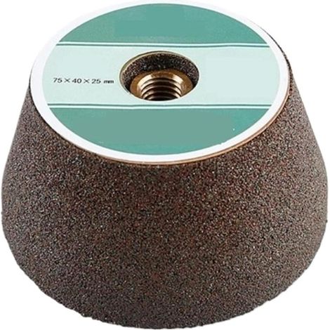 Disque de polissage diamanté EdvenA grain 50/100/200, type coupelle, pour meuleuse d'angle, granit, marbre et carrelage. (1/5)