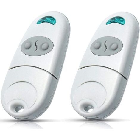 Lot de 2 émetteurs portatifs pour porte de garage - 2 télécommandes portatives 433NA - Compatibles avec de porte et de garage Top432NA/432/432EE/432A /432M/432S T432/CAME 432,433.92MHz