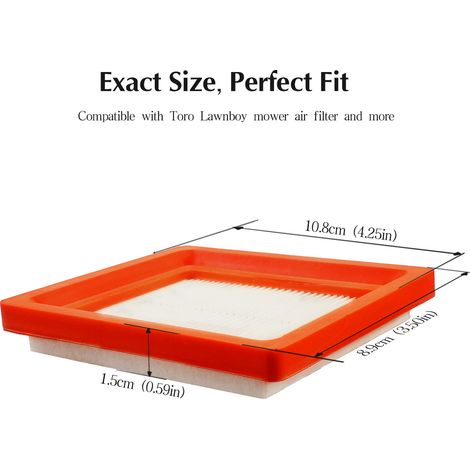 Supply of 1408315S and 1408316S filter elements, garden machinery parts, and air filters. (1/4)