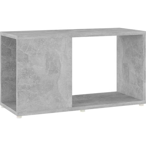 Meuble TV, Étagère TV, Meuble de Salon, Gris béton 60x24x32 cm Aggloméré OIB3767E (1/5)