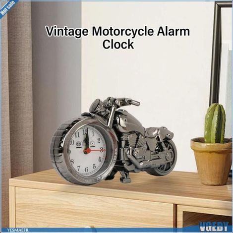 Ashata Réveil moto Réveil de Moto pour Enfants, Réveil Fiable et Unique, Heure Précise, Fonctionne sur parapharmacie fauteuil (1/5)