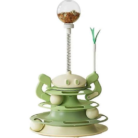 Tour à balles pour chat à 3 niveaux avec jouet d'exercice et de stimulation pour la cuisine, l'appartement, l'entrée ou le salon. (1/5)