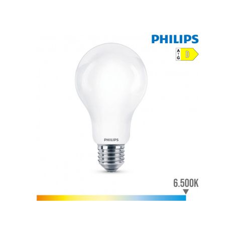 Bombilla PHILIPS Standard LED E27 13W 2000lm 6500K Luz Fría 7x12,1cm
