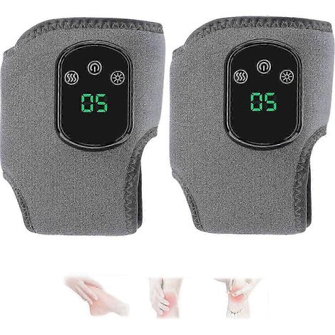 2x 2025 Emsense Masseur de pieds sans fil portable à triple méthode 3 modes de vibration, enrouleur de cheville chauffant pour la relaxation à la maison, au bureau et en voyage (1/5)