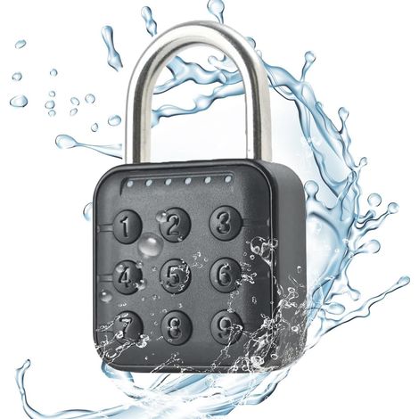 Cadenas à combinaison à 6 chiffres - En alliage de zinc - Polyvalent - Pour l'intérieur et l'extérieur dans les écoles, les gymnases, les casiers, les boîtes à outils et les bagages - Noir (1/5)