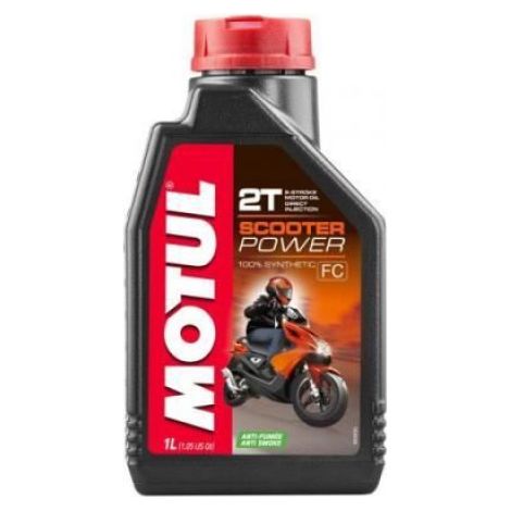 Huile Moteur 2 Temps - Base Ester 100 % Synthétique - Pour Scooter Haute Performance - 1 L