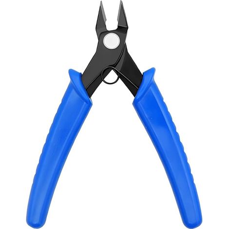 Pince Coupante Precision Bleu - Coupe-Fil acier Carbone Fil Souple Petit Cable Coupe-Fil Cisailles l’Industrie Electronique Bijoux Artisanaux Bricolage (1/4)