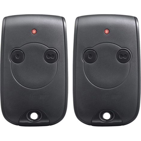 Pack de 2 télécommandes Somfy Keytis NS2 RTS – Émetteur mural 433.42 MHz – Programmation auto-apprentissage – 2 boutons ergonomiques
