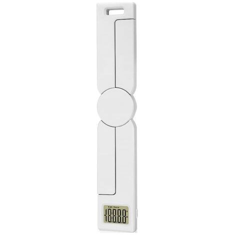 Échelle Pliante Outil de Poids de Mesure numérique précis avec LCD Afficher Le Gadget Portable(Blanc) (1/4)