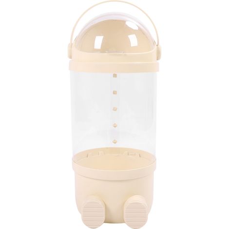 Tube rangement peluches 65cm plastique transparent – Organisateur présentation jouets peluche salle de jeu chambre jaune (1/5)