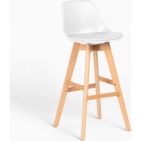 Taburete Alto Édition Nordique SKLUM Blanc ↑75 cm