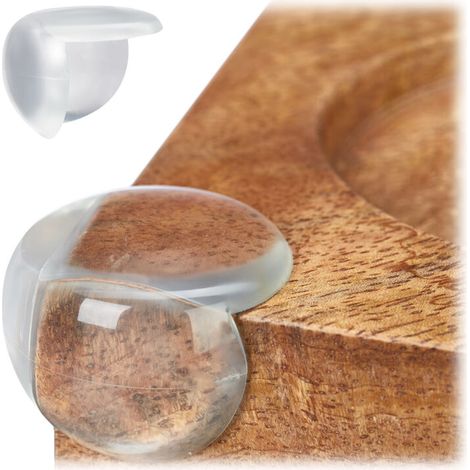 Packung mit 24 Ecken- und Kantenschonern für Möbel, aus PVC, stoßfest und transparent. (1/4)