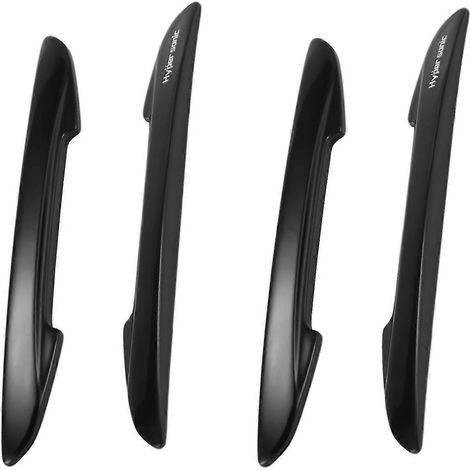 Protections de bord de portière de voiture Hypersonic en plastique noir (lot de 4) (1/5)