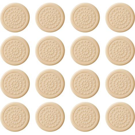 16 pièces Patins Stabilisateurs Antidérapants pour Planches à Découper, Patin Chaise en Caoutchouc Auto-adhésif, Protection Pied de Chaise silencieuse et Durable, Patins pour chaises Meubles (1/5)