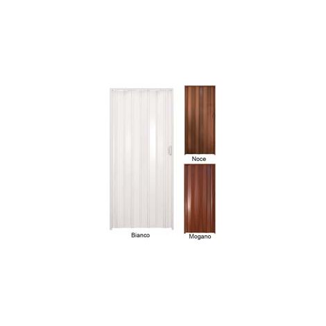 PORTA A SOFFIETTO CON MANIGLIA IN KIT LINEA EXTRA IN PVC cm.82x210 noce PINTO