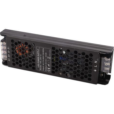 250-W-12-V-DC-LED-Netzteil, Transformator für LED-Streifen, robustes Gehäuse, AC170–260-V-Schaltregler, stabile Stromversorgung (1/5)