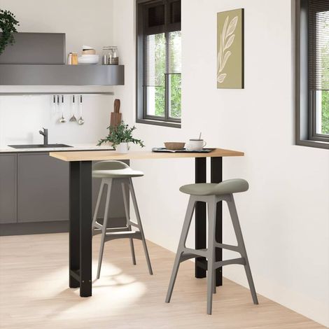 vidaXL Patas para mesa de bar negras (2 unidades, 50 x 100-101 cm, acero) (1/2)