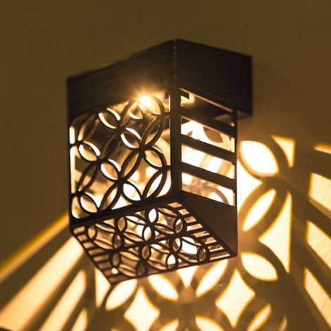 4 Pièces Lampe Solaire Extérieur Jardin IP65 Étanche Blanc Chaud Motif LED extérieur Pour Jardin Terrasse Cour Pelouse Allée . (1/5)