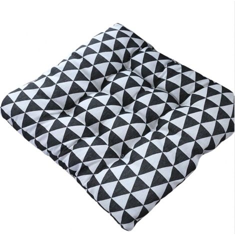 Lot de 2 coussins de chaise rembourrés avec attaches (triangle) (1/4)