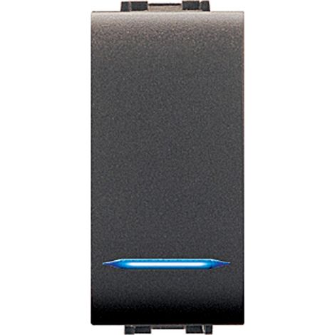 Elettrocanali Mylife 4012 interruttore unipolare con led compatibile Btcino (1/2)
