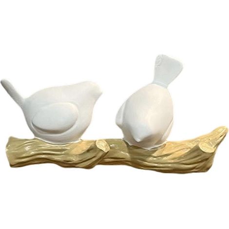 Wandhaken aus Kunstharz mit Vogelmotiv auf einem Ast – Landhausstil – für Jacken und Schlüssel (1/5)