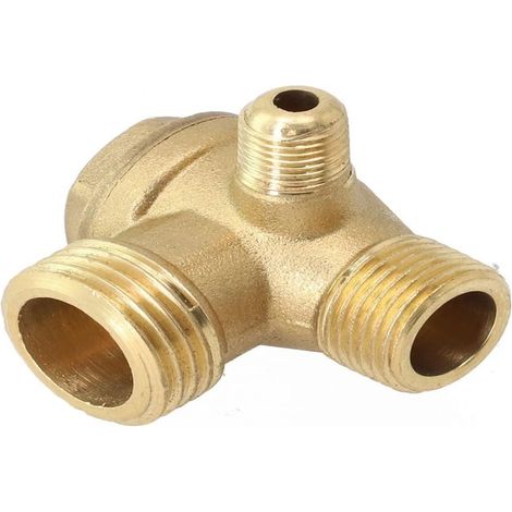 Clapet Anti-Retour - Laiton - Filetages G1/2 G3/8 G1/8 - Pour Compresseur Air et Réservoir - 1 Pièce