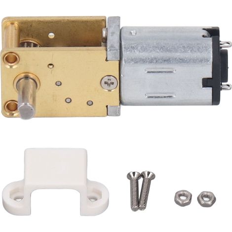 12-V-Gleichstrom-Schneckengetriebemotor, langsam laufend, einwellig, Mikrobürstenmotor mit festem Sitz, 1218‑N20, 381 U/min, Übersetzung 1:42 (1/5)