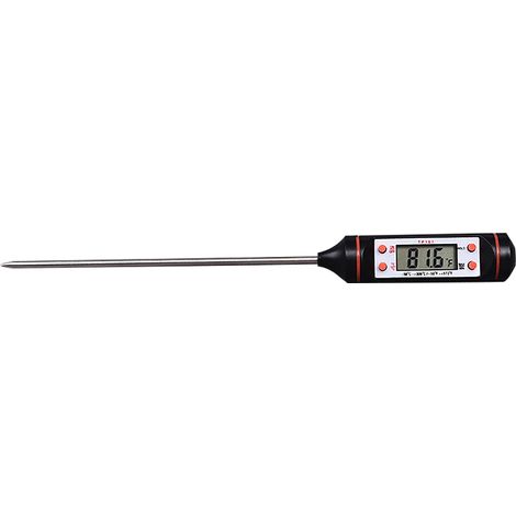 Thermomètre alimentaire TP101, noir, sonde de cuisson pour cuisine, grill, lait, eau, thermomètre électronique (1/5)