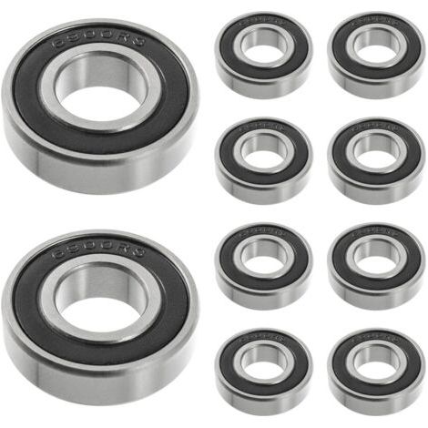 royaluxe-6900 2RS Roulement a Bille, Fabriqué en Acier à Roulements 10 mm x 22 mm x 6 mm, Roulements à Billes à Gorge Profonde Doublement Blindés(10 Pcs) (1/5)