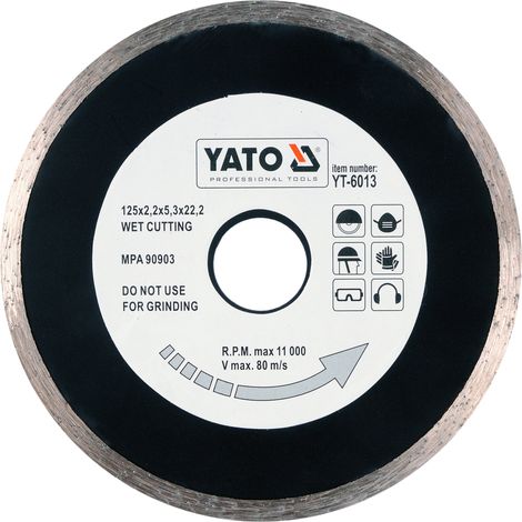 Disque de coupe diamanté 125 x 22,2 mm