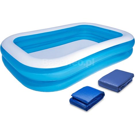Aufblasbarer familienpool 262 x 175 x 51 cm 3in1 bestway 54006