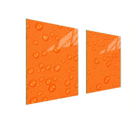 GLASSCHUTZPLATTE FÜR HERD 85x52 DROPS (1/5)