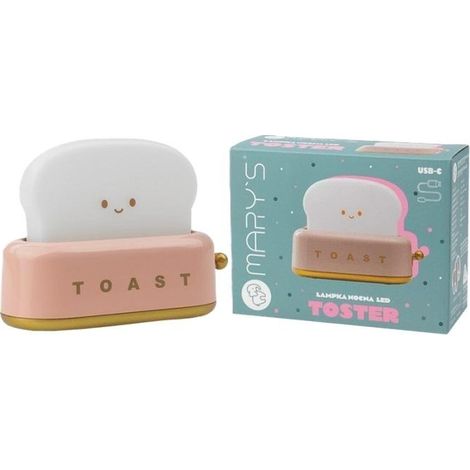 Tostadora rosa con luz nocturna LED