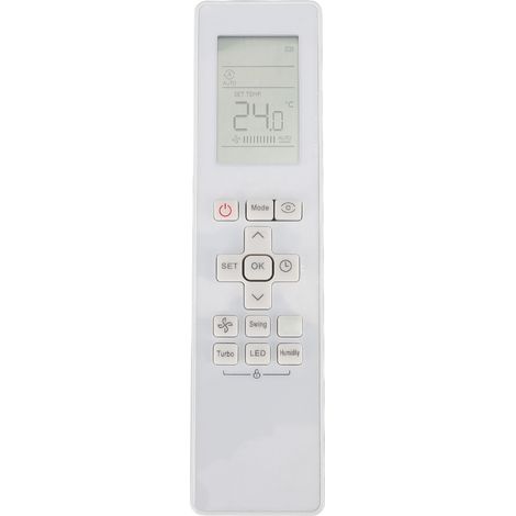 Control remoto para aire acondicionado compatible con los modelos RG10L1 G2HS BGEFU1, RG10L1 G2HS BGEF, RG10L G2HS BGEF y RG10L G2HS BGEFU1. (1/5)