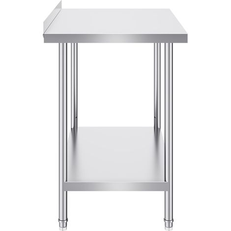 Mophorn Edelstahl-Arbeitstisch 24 x 36 x 36 Zoll, robuster Arbeitstisch mit einstellbarer Höhe für Lebensmittelzubereitung für Restaurant, Zuhause und Hotel