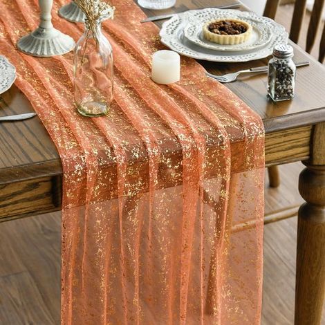 Striscia da tavolo trasparente con lamina glitterata 75 x 300 cm Decorazione per tavolo da cucina e da pranzo Decorazione per vacanze, feste e compleanni (per de (1/5)