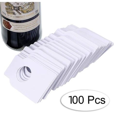 100 étiquettes pour colliers de vin - Organisation et étiquetage de la cave à vin - Pratiques pour étiqueter les bouteilles de vin