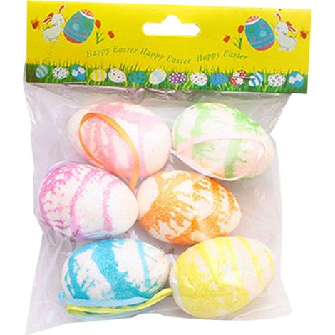 Oeuf De Pâques Décoratif - Motif Rétro À Dégradé - Pour Décoration De Table Jardin Fête - 6 Pièces (1/4)