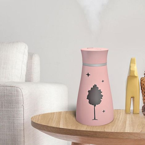 Mini-USB-Luftbefeuchter mit LED-Nachtlicht und Aromatherapie-Diffusor für ätherische Öle – ideal für Zuhause und Auto (1/3)