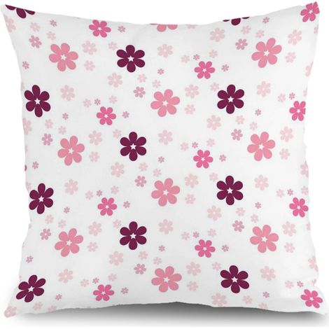 Housse de coussin jardin floral, décoration patio terrasse extérieur,45×45cm (1/5)