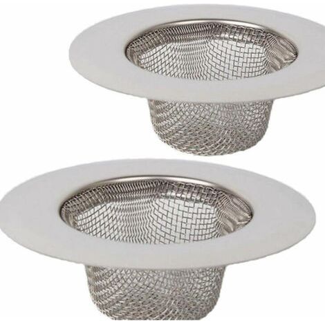 DEESSE SHOP-2 pièces en Acier Inoxydable Tamis,Mini Tamis d'évier,Filtre de Filtre de Drain d'évier d'acier Inoxydable,Tamis filtrant,Filtre pour évier de Douche, de Bain ou de Cuisine (1/4)
