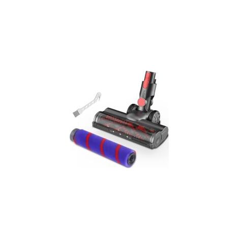 Brosse turbo et soft roller pour aspirateurs Dyson V7 V8 V10 V11 – Nettoyage moquettes et sols durs – Installation rapide avec éclairage LED-Crezuo