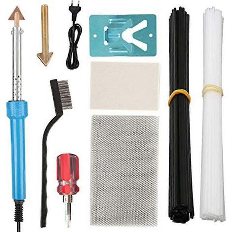 Soudage plastique, kit de soudage plastique 80 W, machine de réparation plastique pour pare-chocs de voiture avec 2 soudures (1/5)