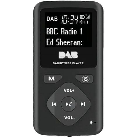 Radio numérique DAB/DAB, Bluetooth 4.0, mini radio FM portable de poche, écouteurs, lecteur MP3, interface micro-USB, usage domestique (1/5)