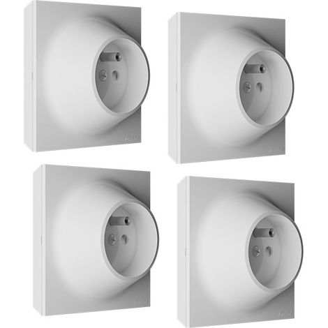 FONTINI Lot de 4 prises 2P+T blanche NEO EVO