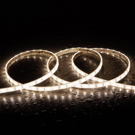 Striscia LED Regolabile 220V SMD2835 Autorettificata Silicone FLEX IC-2 Parallels 120LED/m IP65 Larghezza 12mm Tgalio ogni 10cm Bianco Naturale 1 m 4000K (1/4)