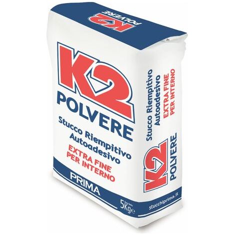 Stucco In Polvere K2 Per Muro Kg 5 Rimepitivo Extra Fine Per Interno Prima (1/2)